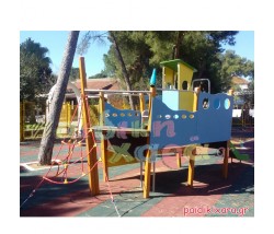 Σύνθετο όργανο παιδικής χαράς ΚΑΡΑΒΙ